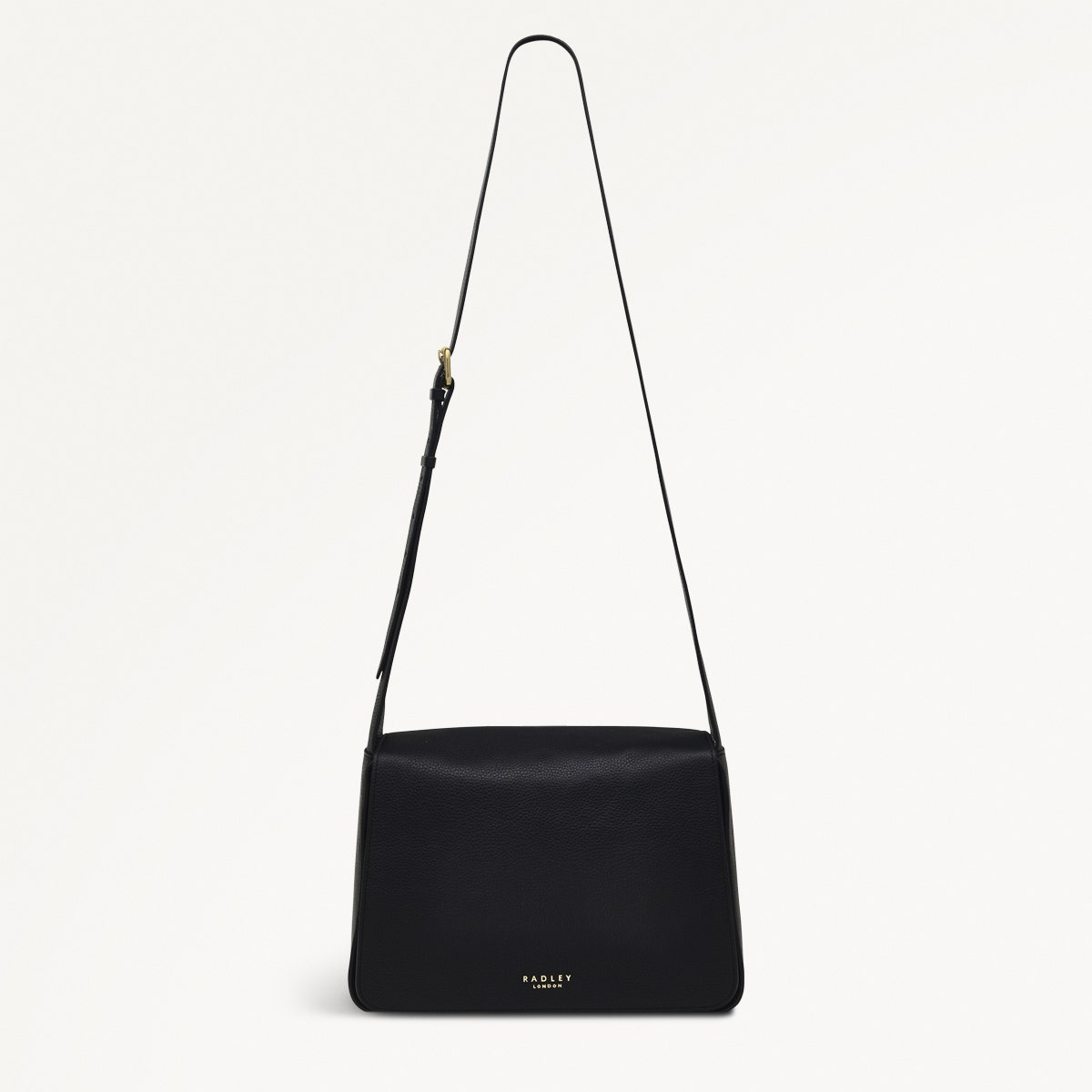 Radley London Black Large Flapover Cross Body Bag