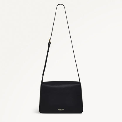 Radley London Black Large Flapover Cross Body Bag
