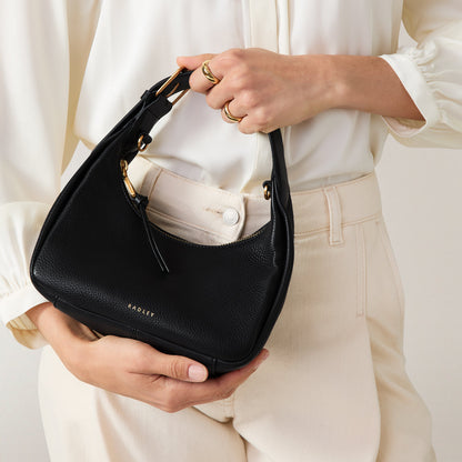 Radley London Black Small Ziptop Grab Bag