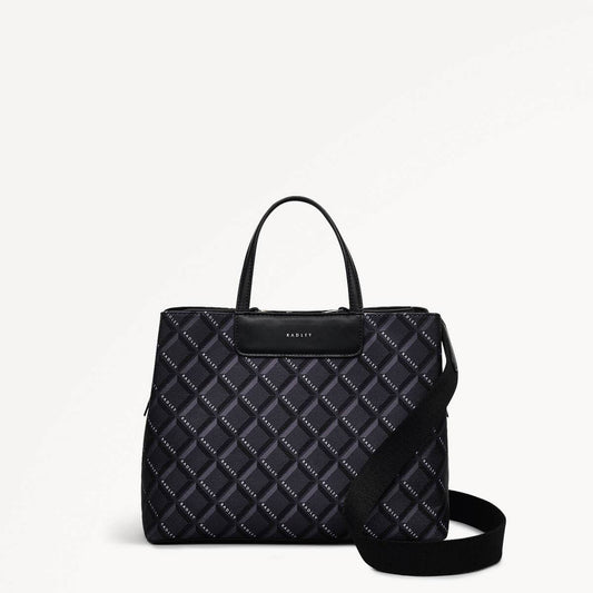 Radley London Black Medium Ziptop Grab Bag