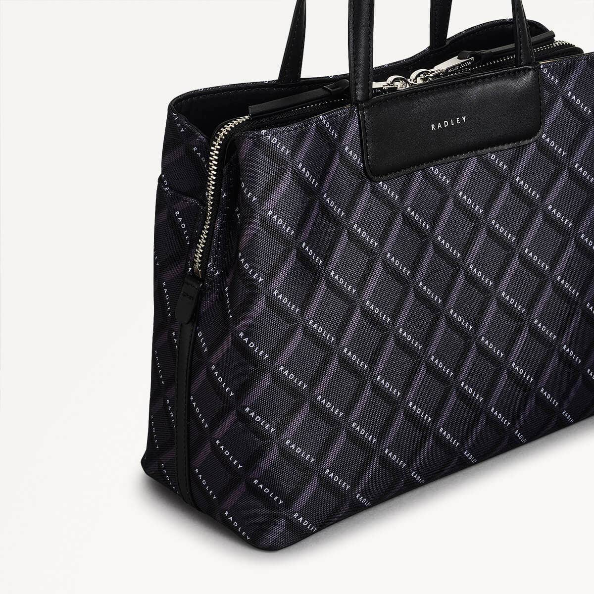 Radley London Black Medium Ziptop Grab Bag
