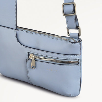 Radley London Smoke Blue Mini Ziptop Cross Body Bag
