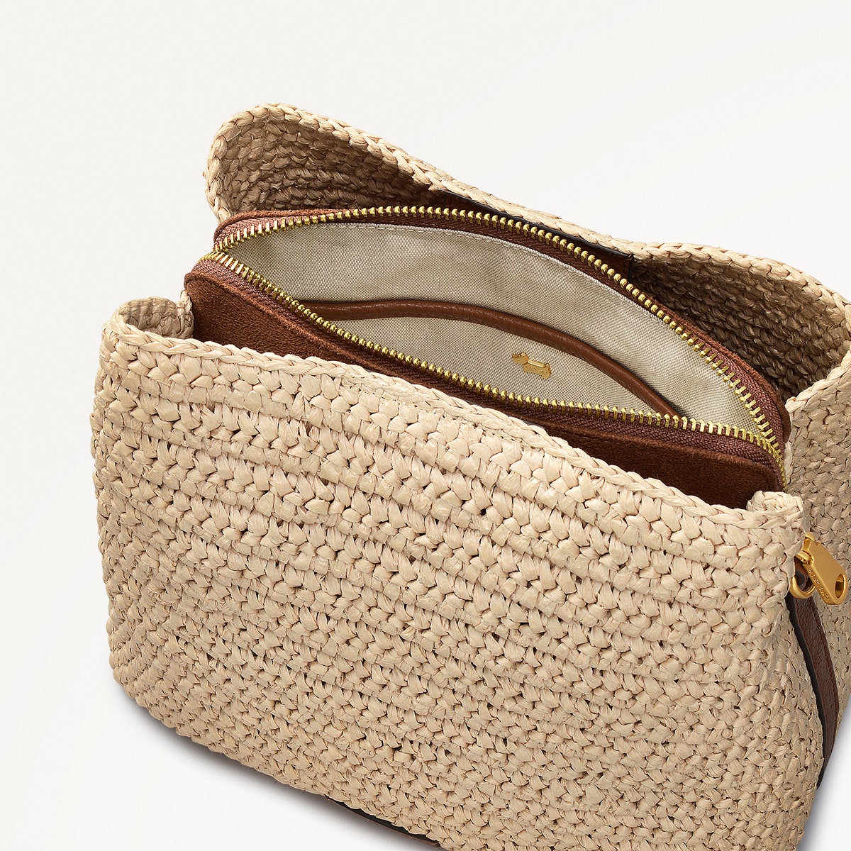 Radley London Natural Medium Compartment Cross Body Bag
