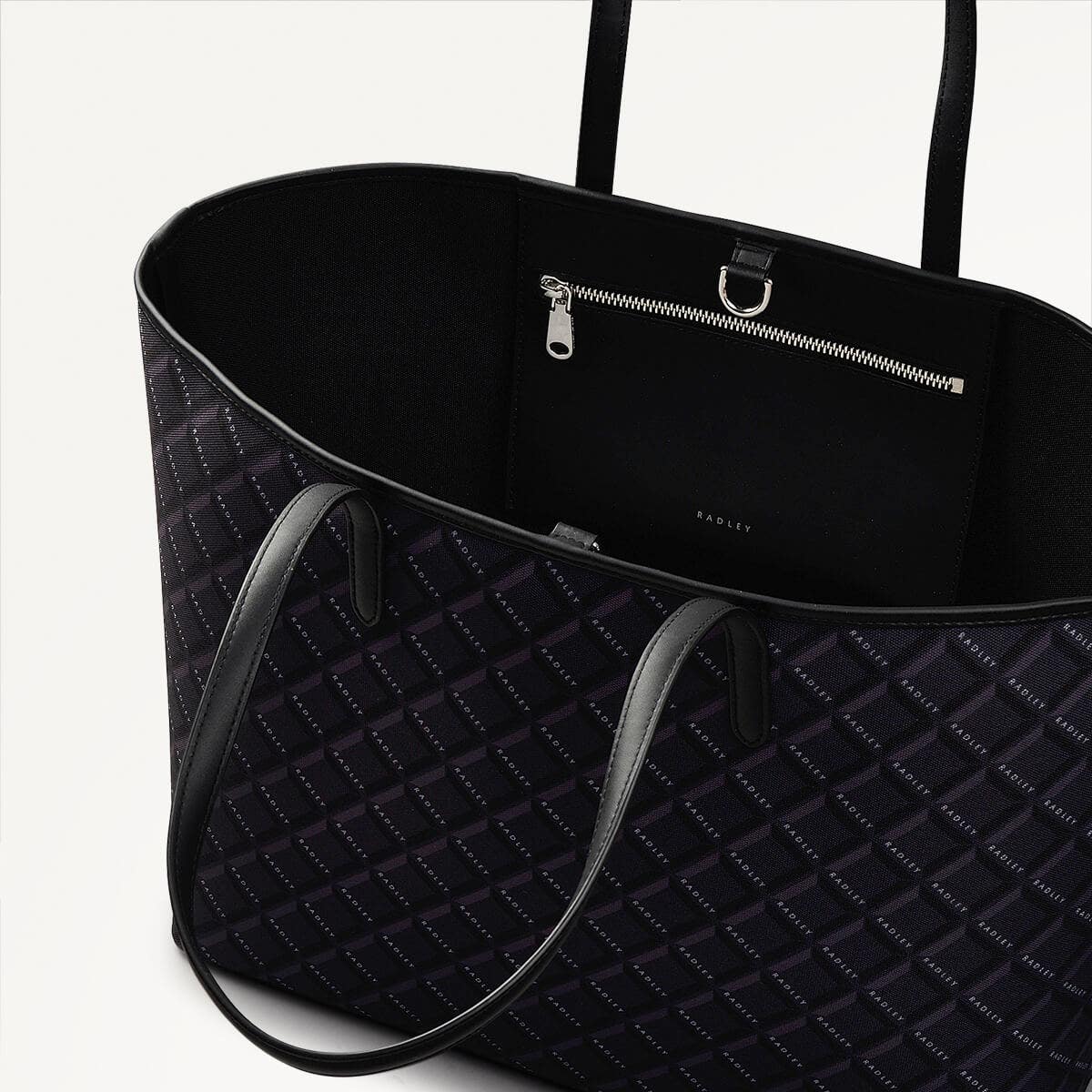 Radley London Black Large Open Top Tote Bag