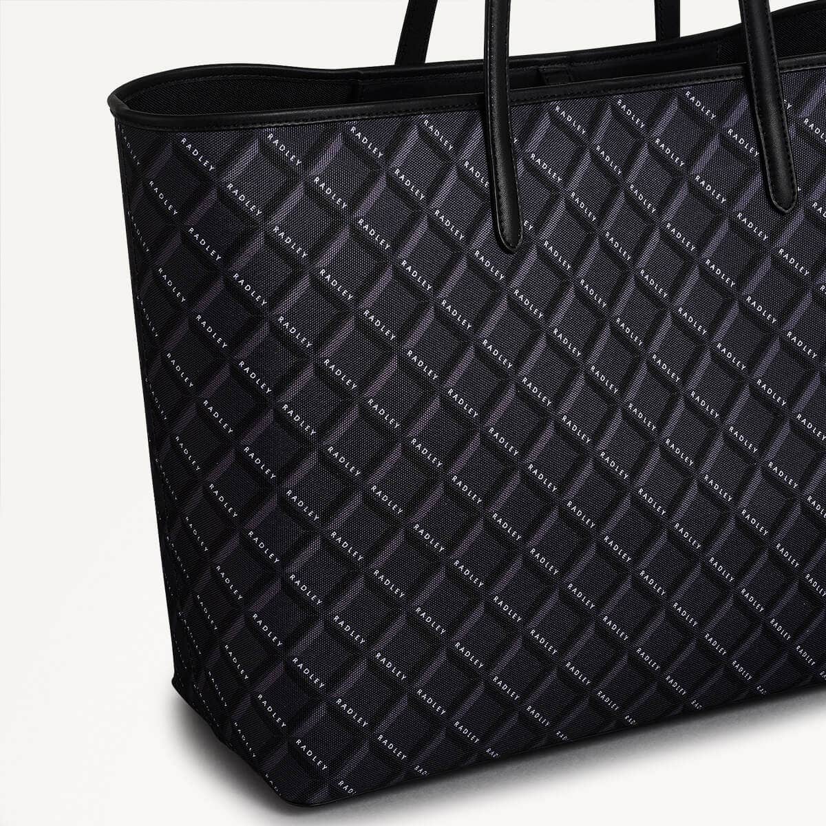 Radley London Black Large Open Top Tote Bag