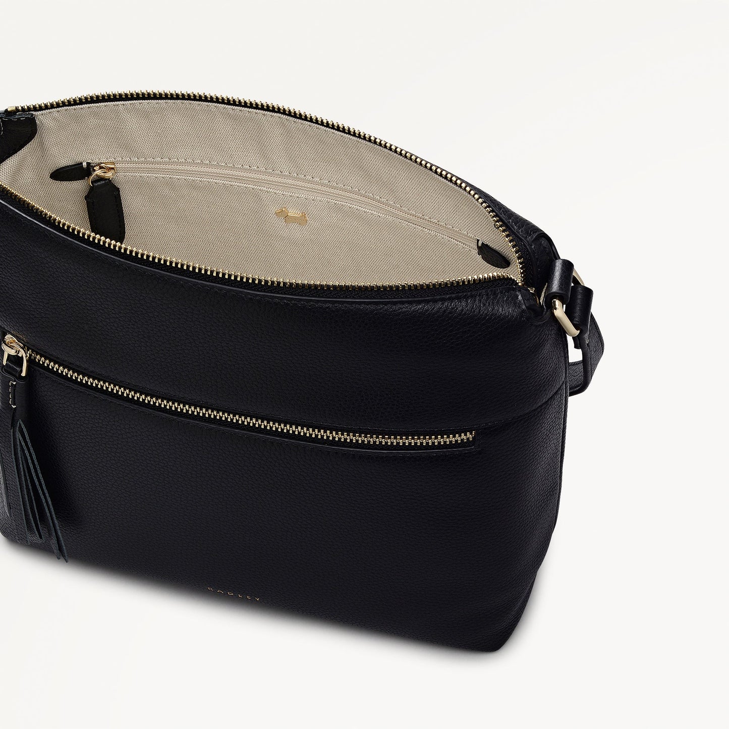 Radley London Black Small Ziptop Cross Body Bag