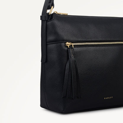 Radley London Black Small Ziptop Cross Body Bag
