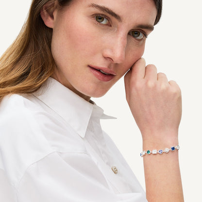 Radley London Silver Multi Stone Bracelet