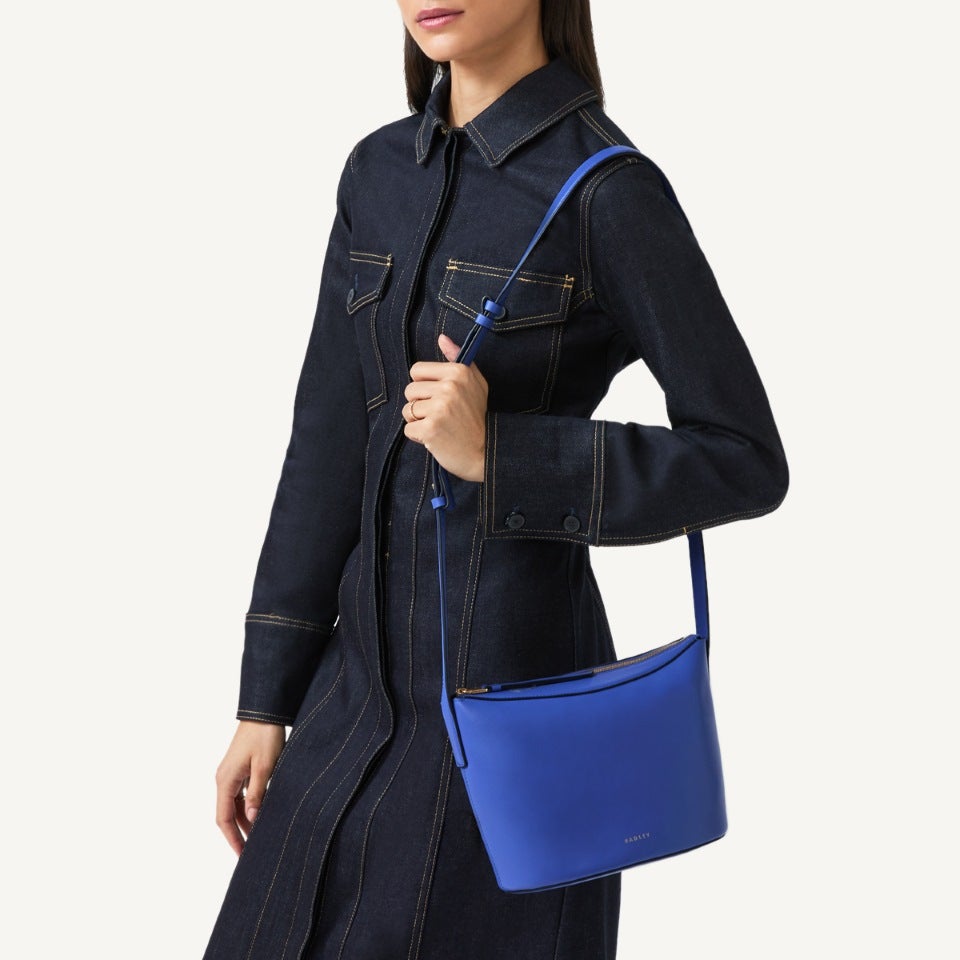 Radley London Yves Blue Small Ziptop Cross Body Bag