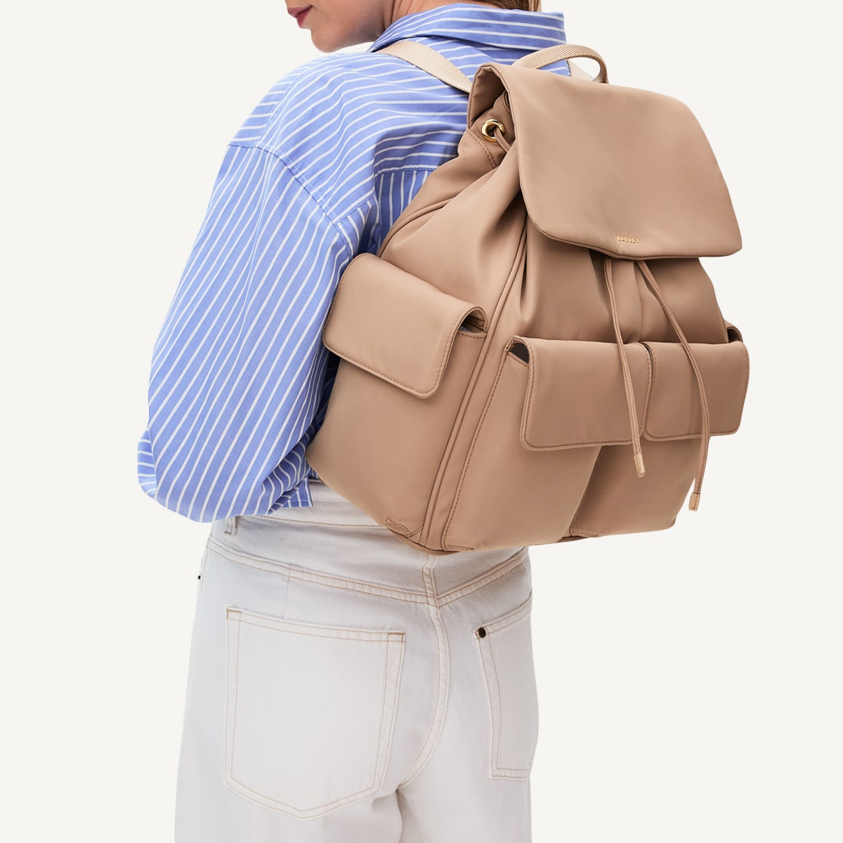 Radley London Stone Medium Flapover Backpack