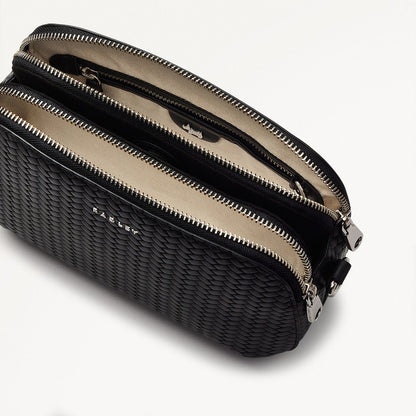 Radley London Black Medium Ziptop Crossbdody Bag