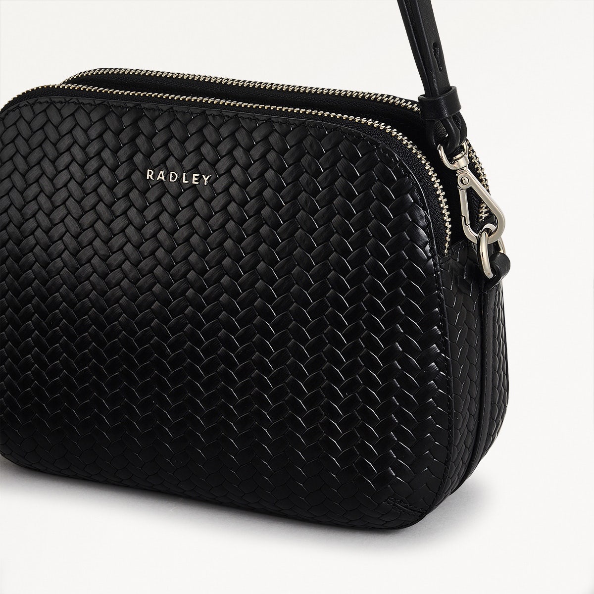 Radley London Black Medium Ziptop Crossbdody Bag
