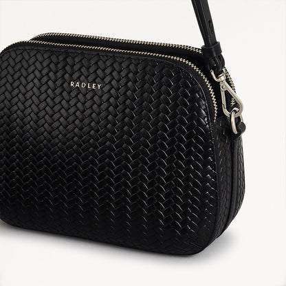 Radley London Black Medium Ziptop Crossbdody Bag