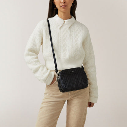 Radley London Black Medium Ziptop Crossbdody Bag