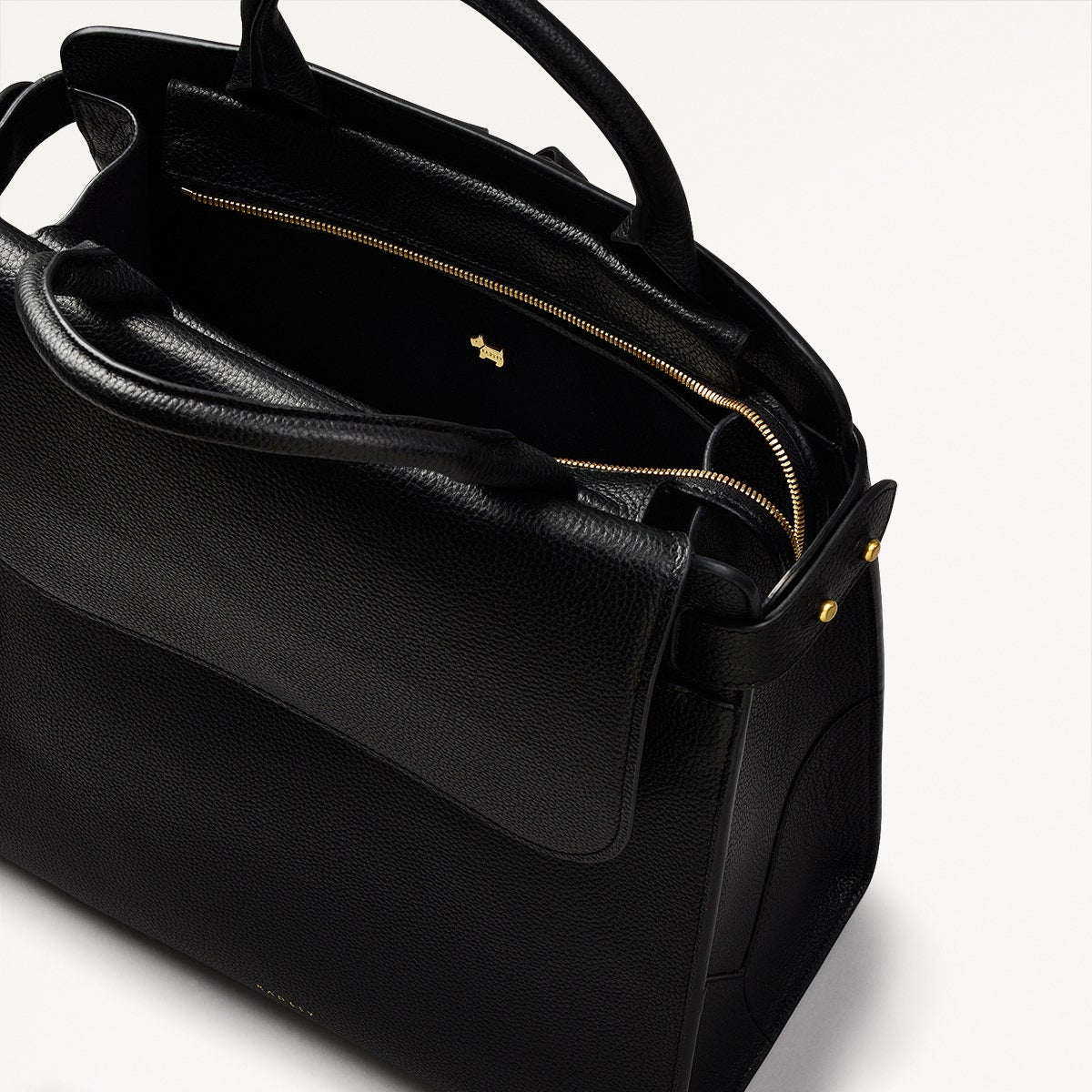 Radley London Black Large Flapover Backpack