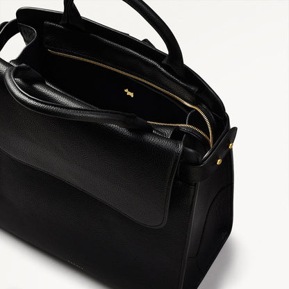 Radley London Black Large Flapover Backpack
