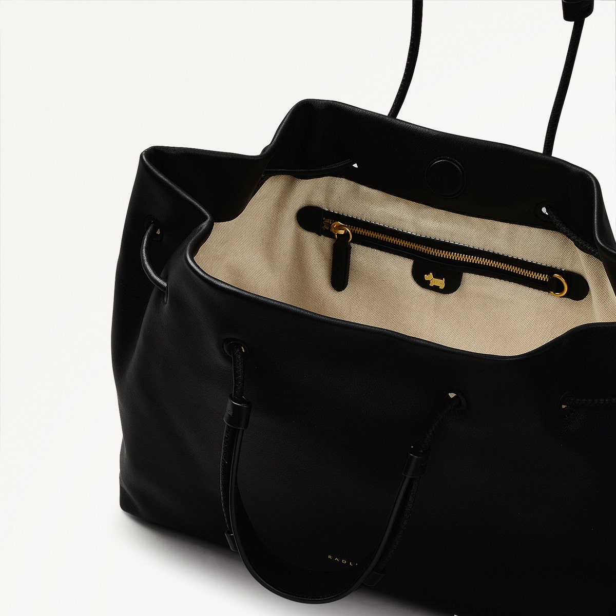 Radley London Black Large Open Top Shoulder Bag