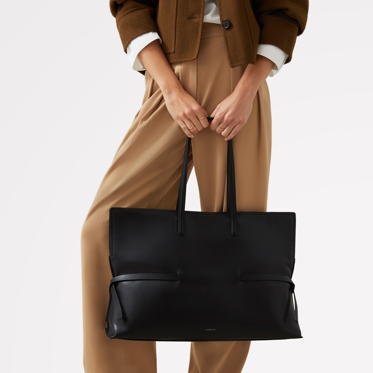 Radley London Black Large Open Top Shoulder Bag