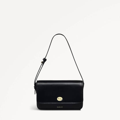 Radley London Black Small Flapover Shoulder Bag
