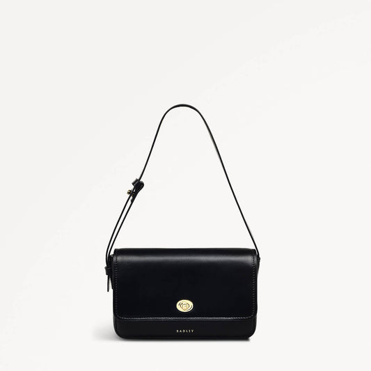Radley London Black Small Flapover Shoulder Bag
