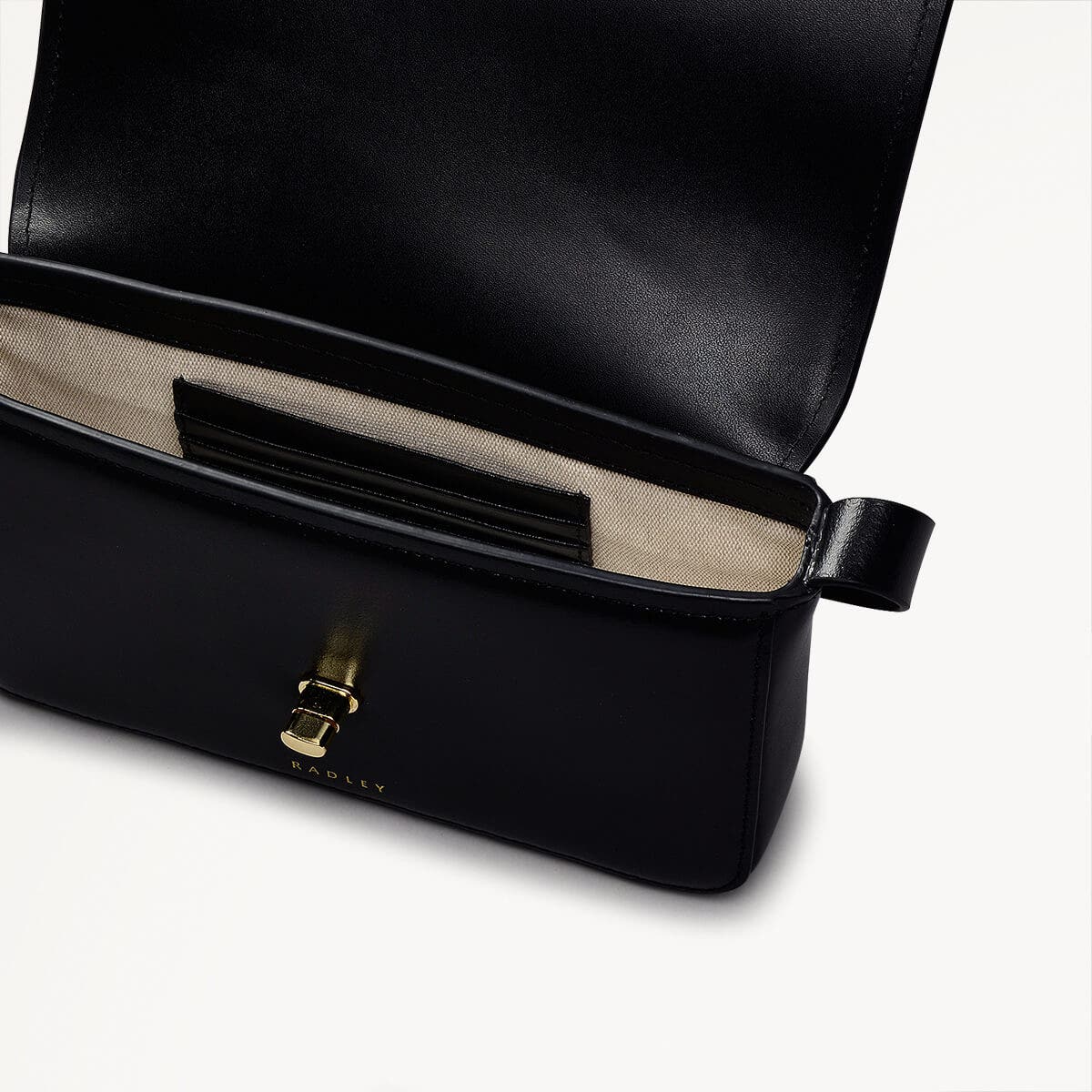 Radley London Black Small Flapover Shoulder Bag