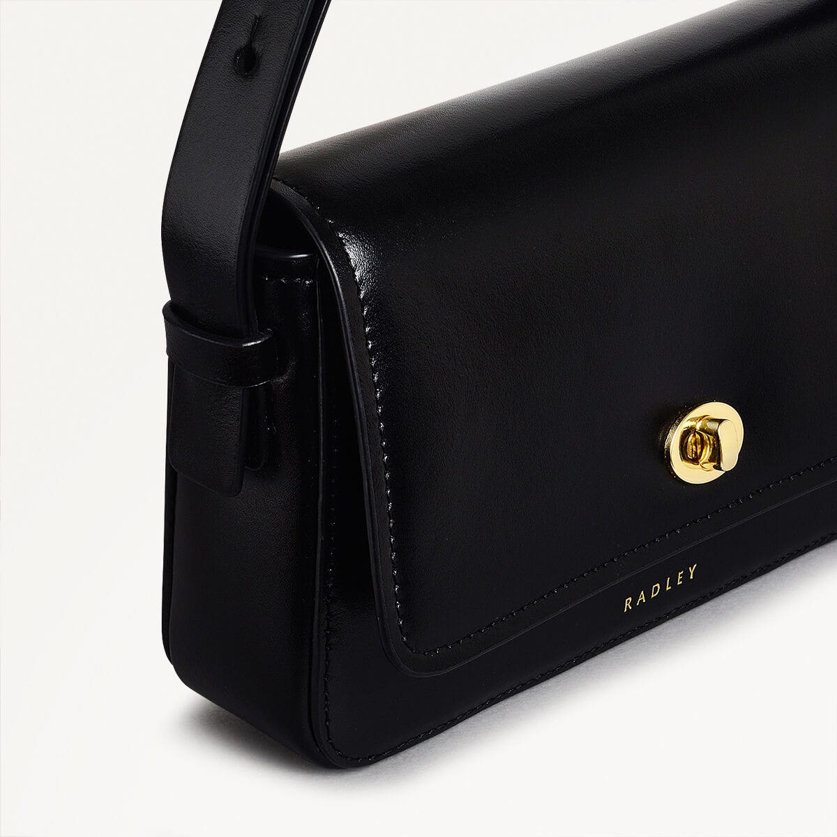 Radley London Black Small Flapover Shoulder Bag