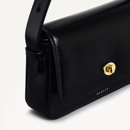 Radley London Black Small Flapover Shoulder Bag