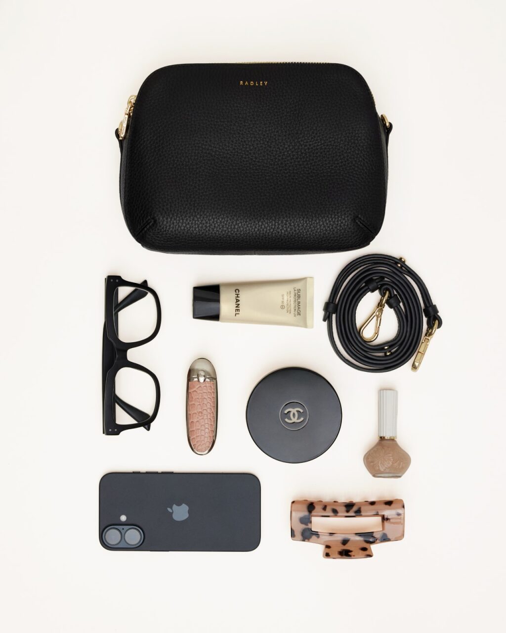 Radley London Black Medium Ziptop Cross Body Bag