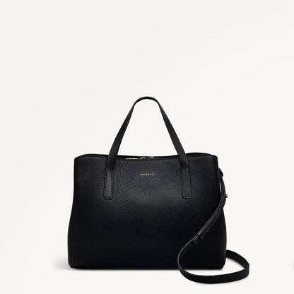 Radley London Black Medium Ziptop Grab Bag