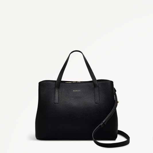 Radley London Black Medium Ziptop Grab Bag