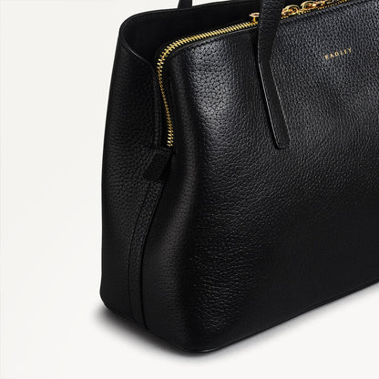 Radley London Black Medium Ziptop Grab Bag