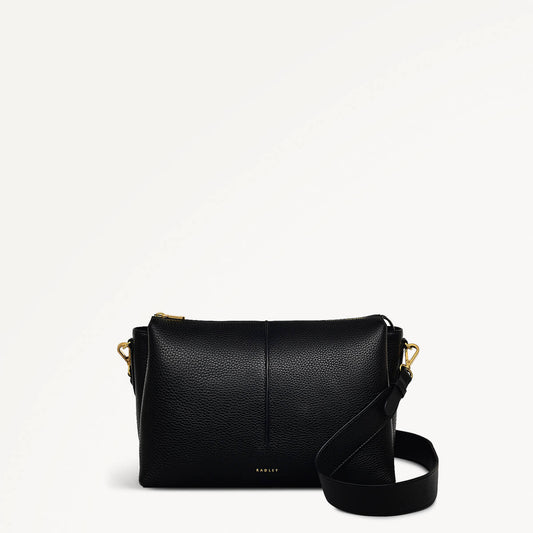 Radley London Black Medium Ziptop Cross Body Bag