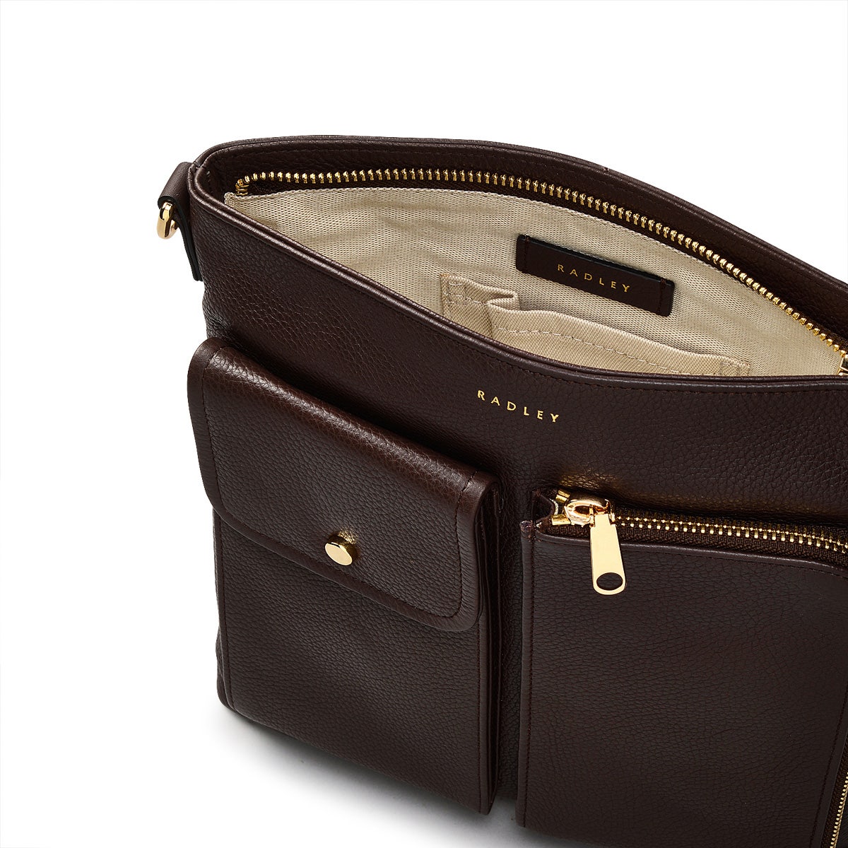 Radley London Dark Oak Small Ziptop Cross Body Bag