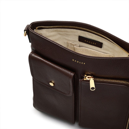 Radley London Dark Oak Small Ziptop Cross Body Bag