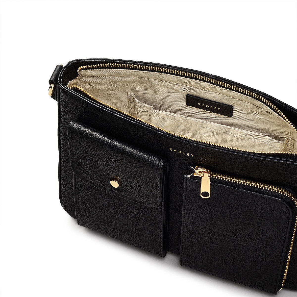 Radley London Black Small Ziptop Shoulder Bag