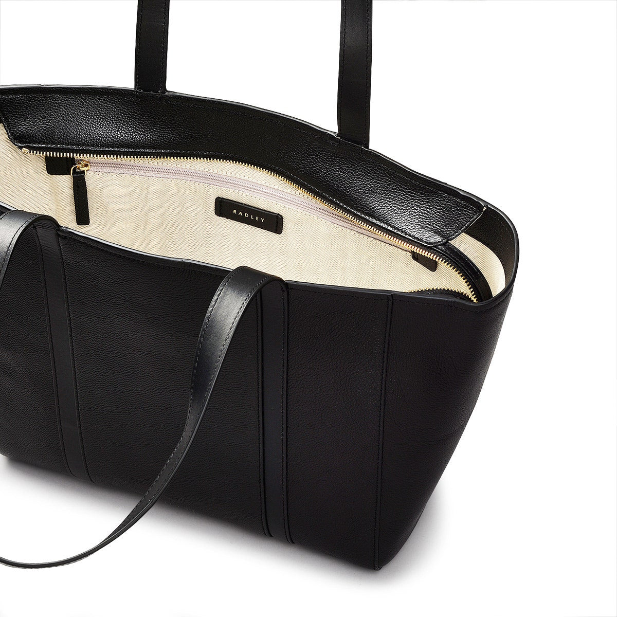 Radley London Black Large Ziptop Tote Bag