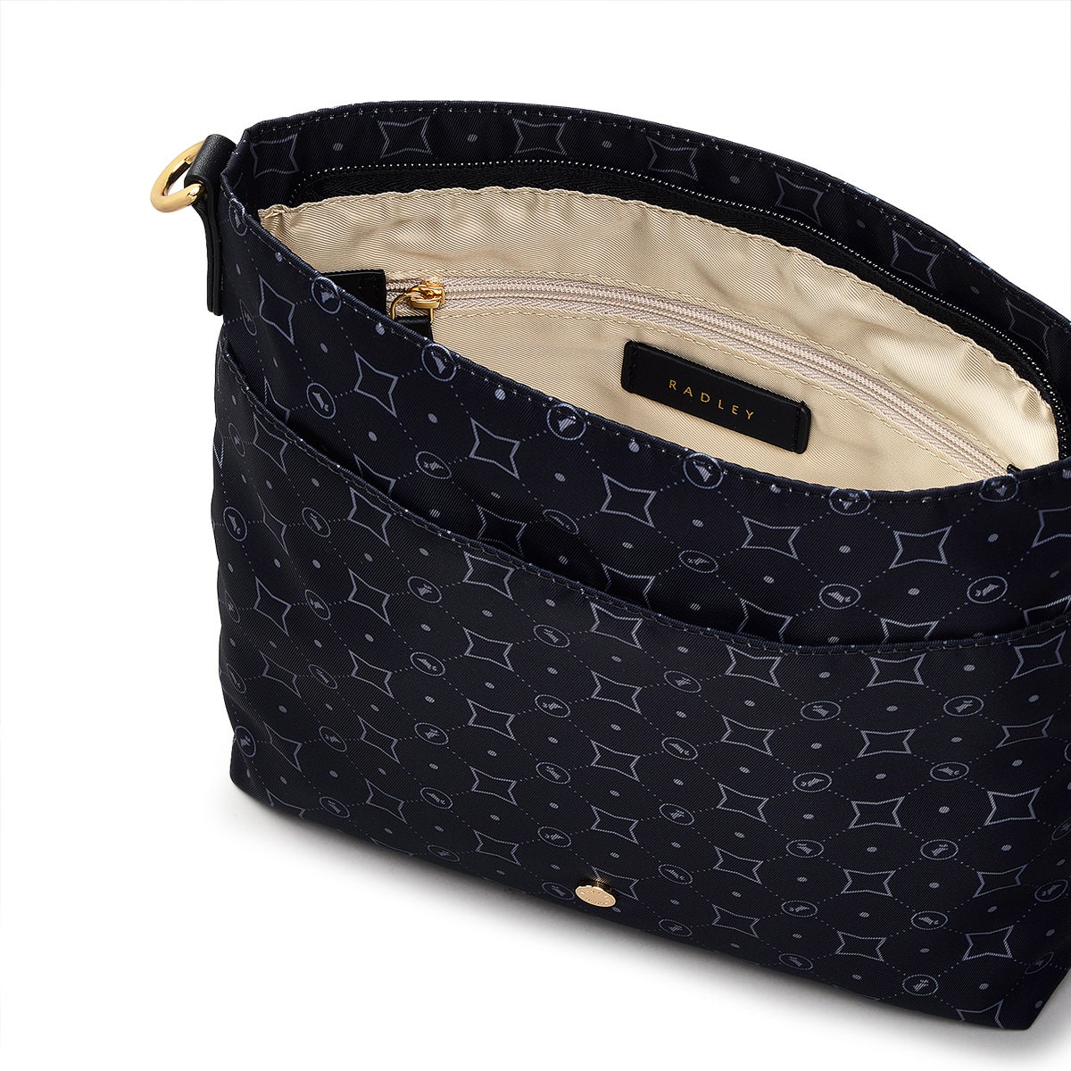 Radley London Black Small Ziptop Cross Body Bag