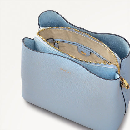 Radley London Smoke Blue Medium Compartment Cross Body Bag