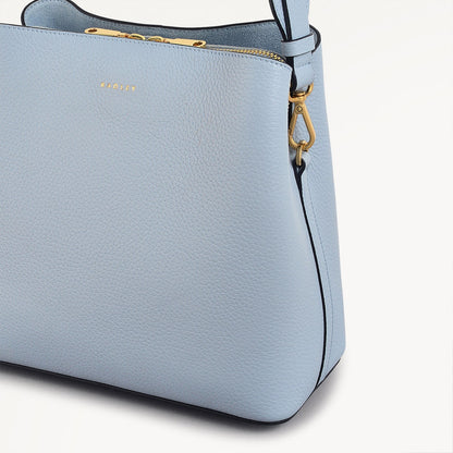 Radley London Smoke Blue Medium Compartment Cross Body Bag