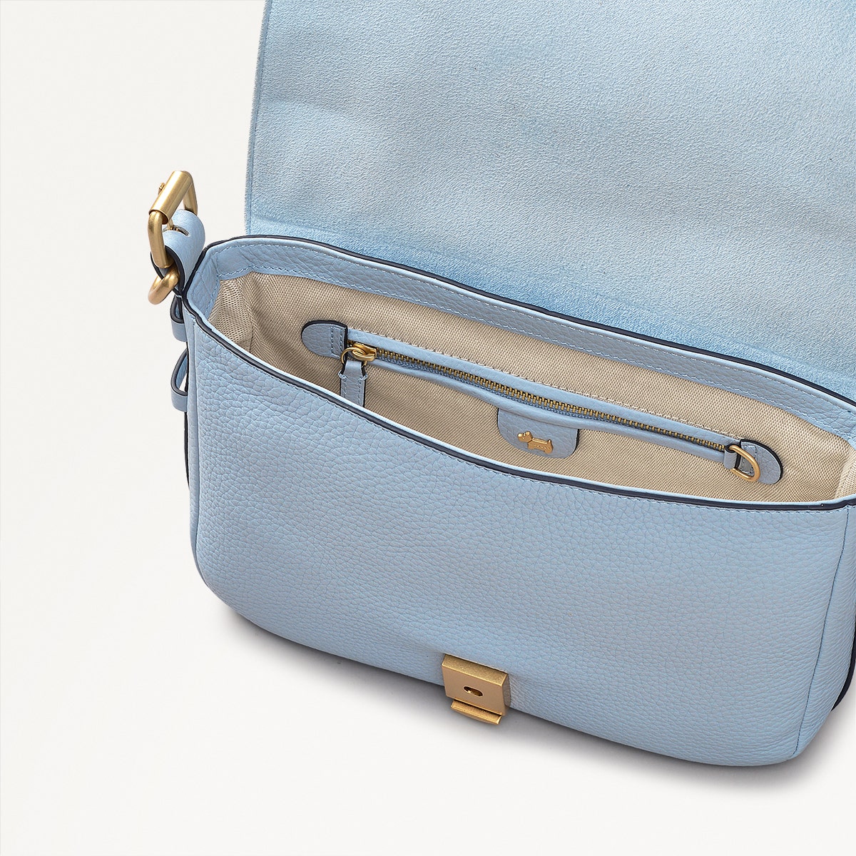 Radley London Smoke Blue Small Flapover Cross Body Bag