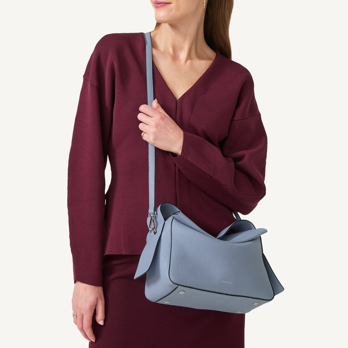 Radley London Smoke Blue Medium Ziptop Grab Bag