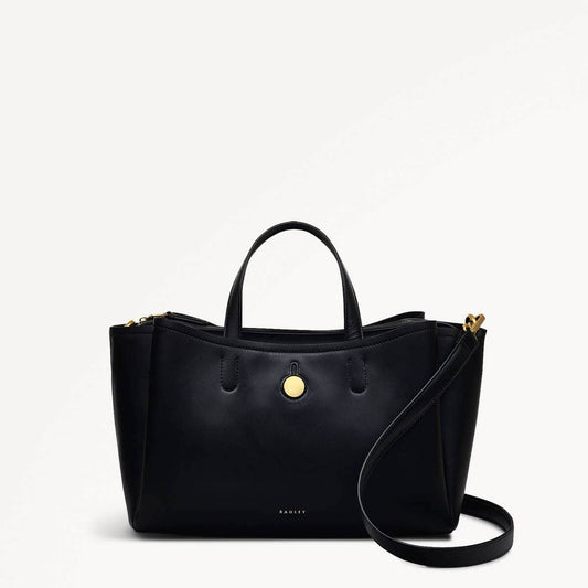 Radley London Black Medium Ziptop Grab Bag