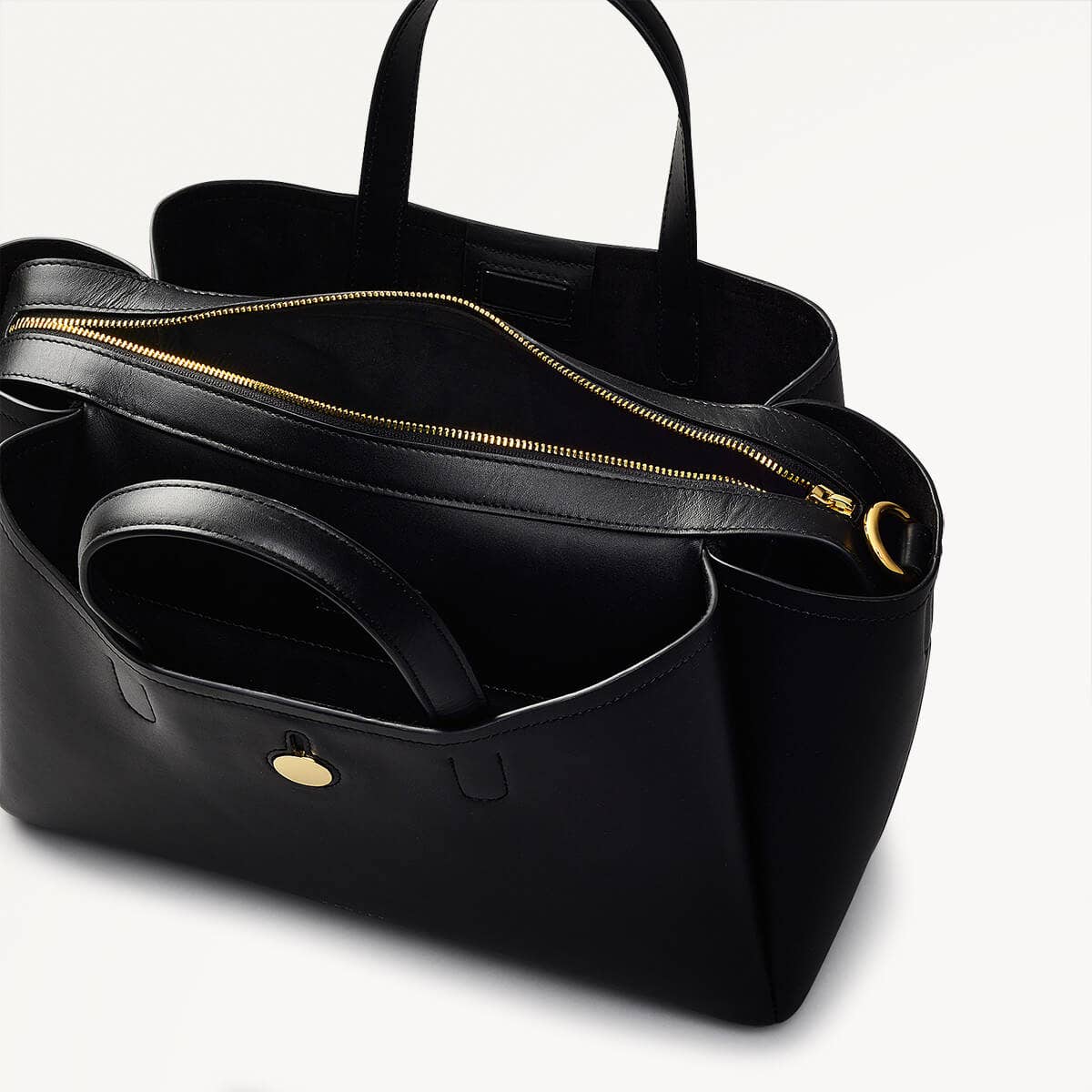 Radley London Black Medium Ziptop Grab Bag