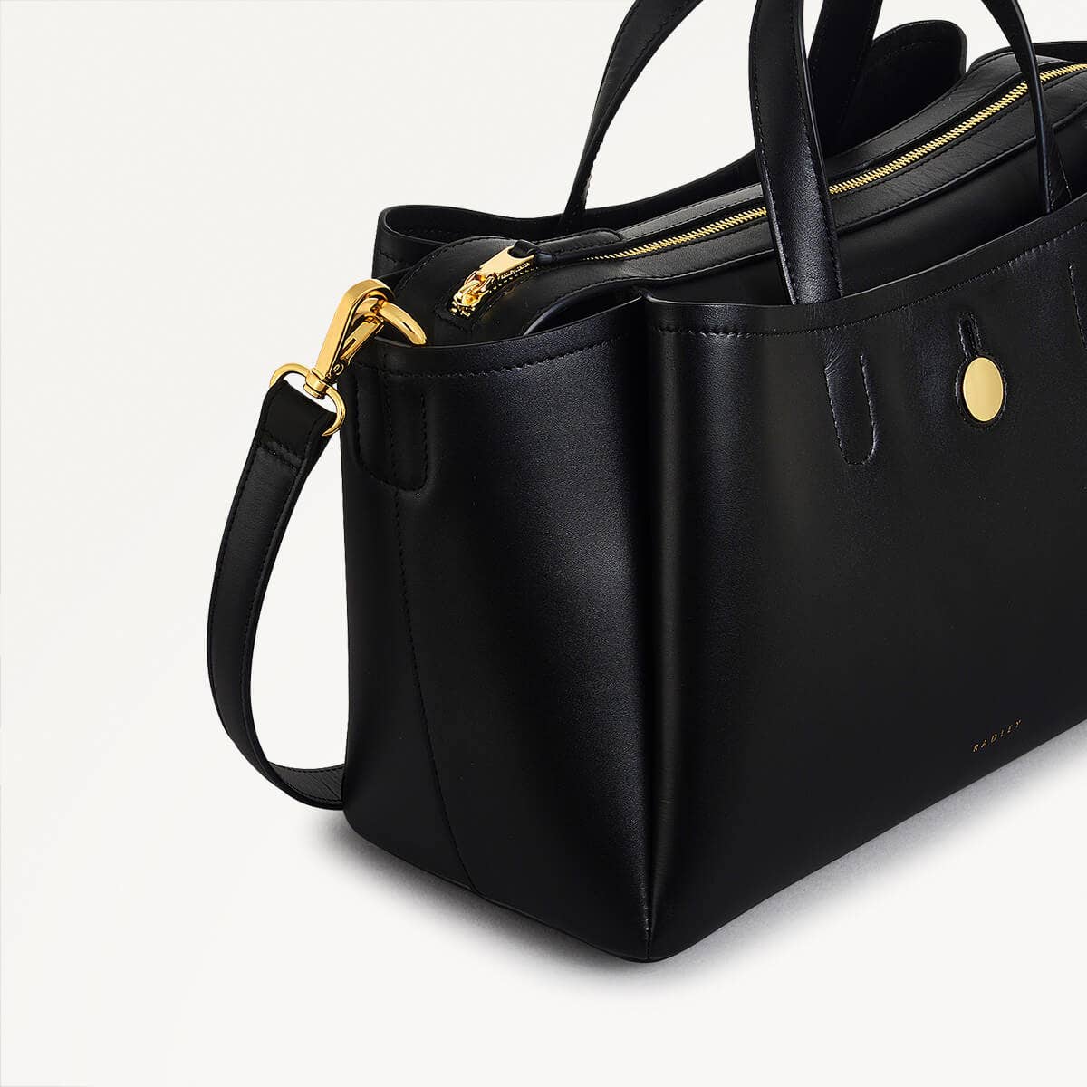 Radley London Black Medium Ziptop Grab Bag