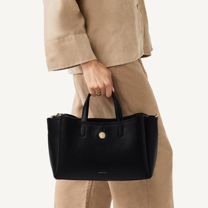 Radley London Black Medium Ziptop Grab Bag