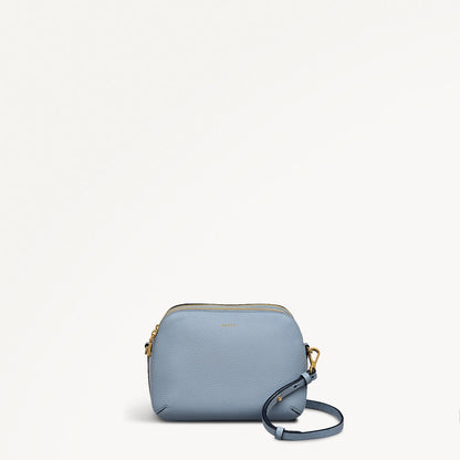 Radley London Smoke Blue Medium Ziptop Cross Body Bag