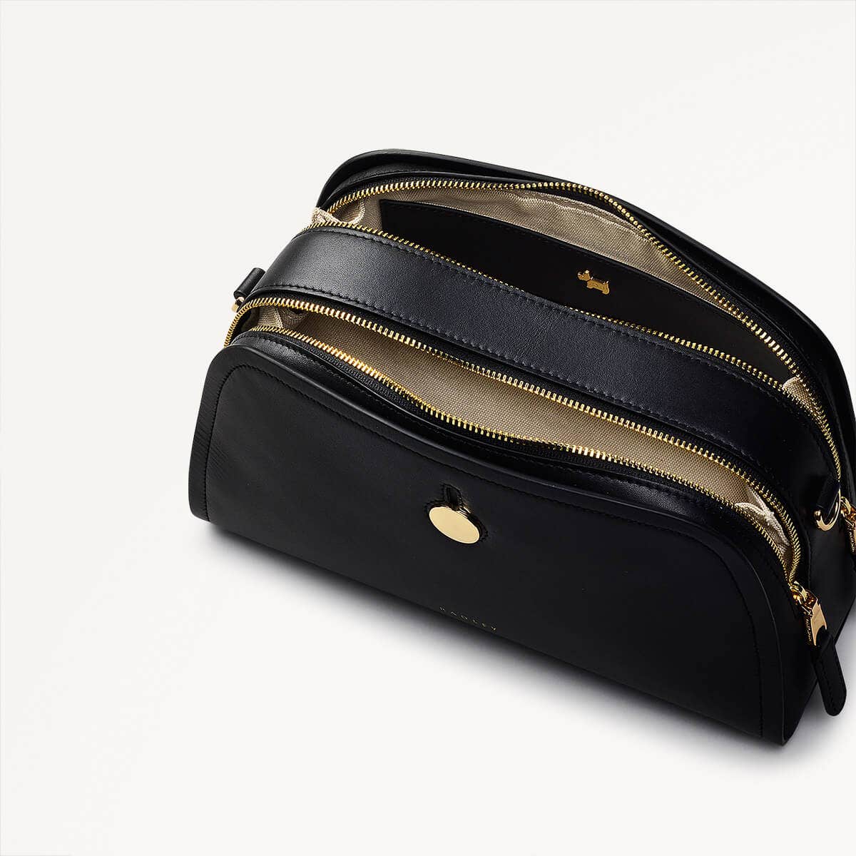 Radley London Black Small Ziptop Cross Body Bag