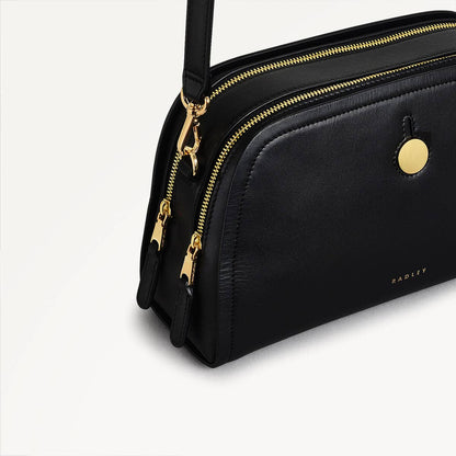 Radley London Black Small Ziptop Cross Body Bag