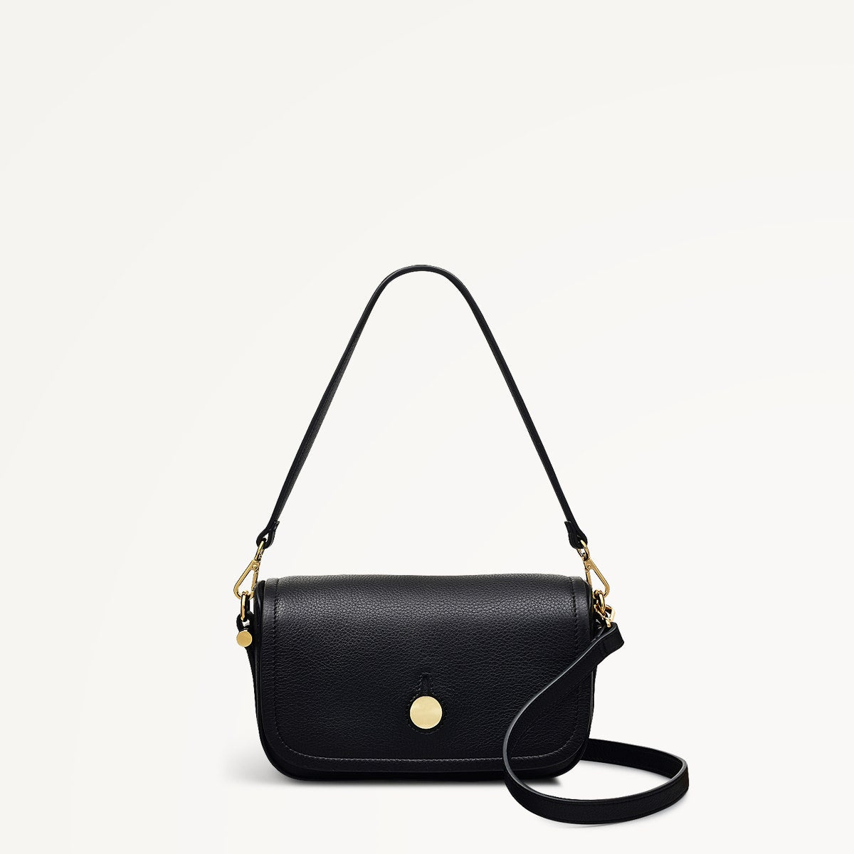 Radley London Black Small Flapover Cross Body Bag