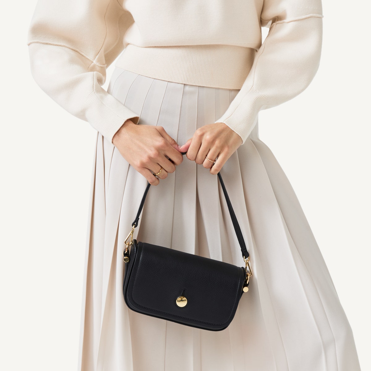 Radley London Black Small Flapover Cross Body Bag